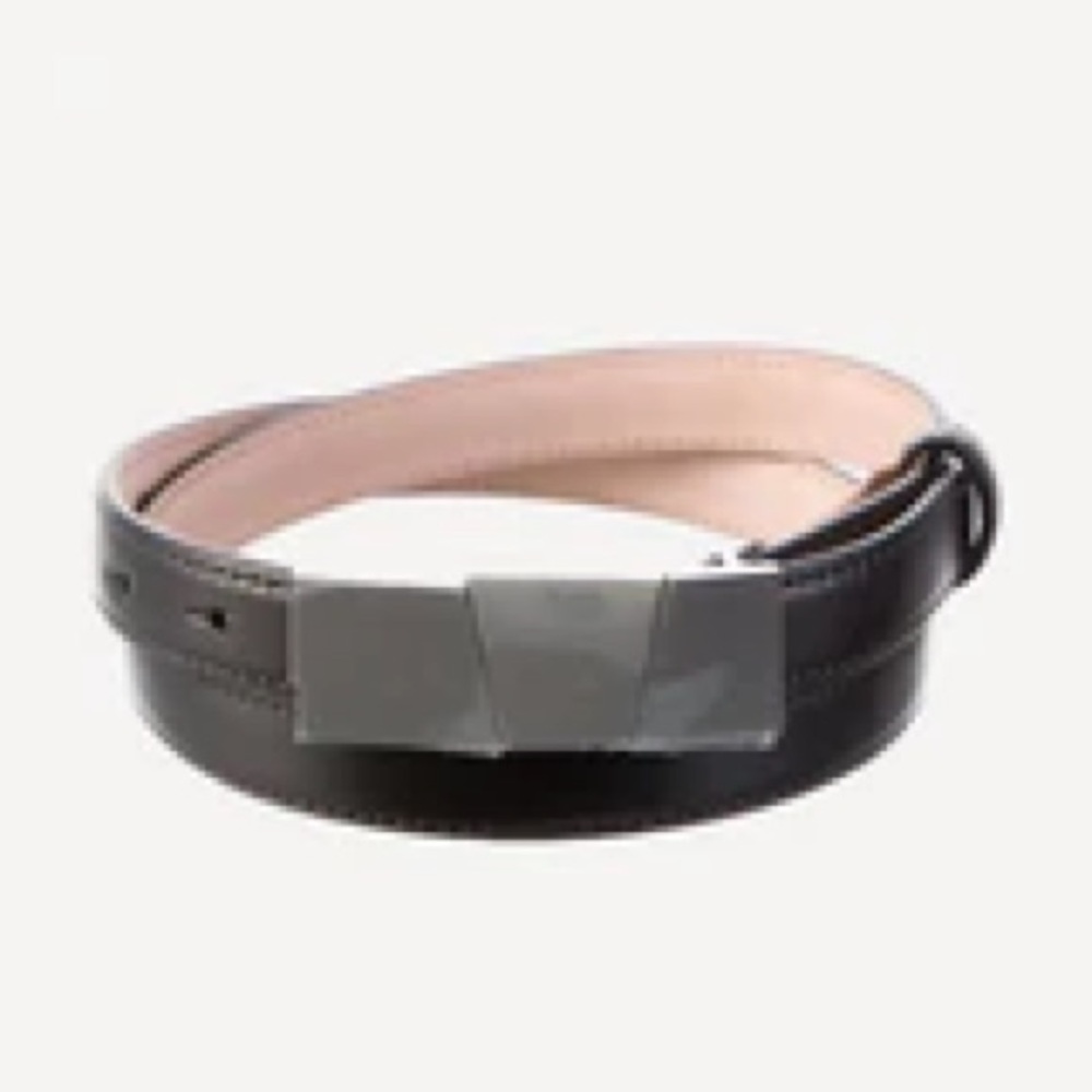 KHAITE Bamei Black and Silver Women's Belt
